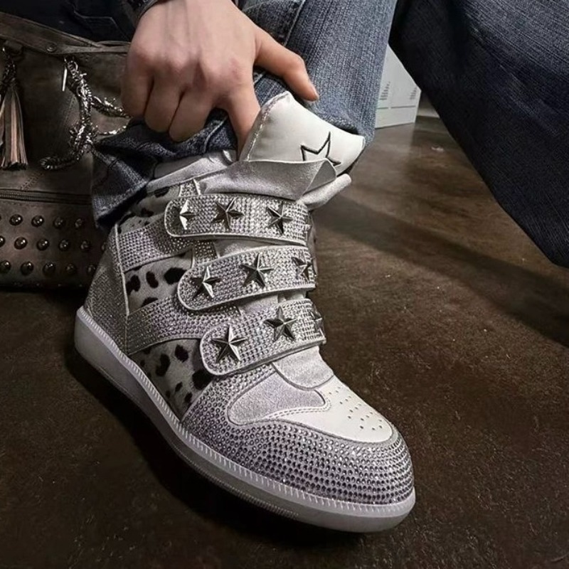 High‑Top Hidden Wedges Sneaker - Ethnic Modern Fashion ulasan dan harga