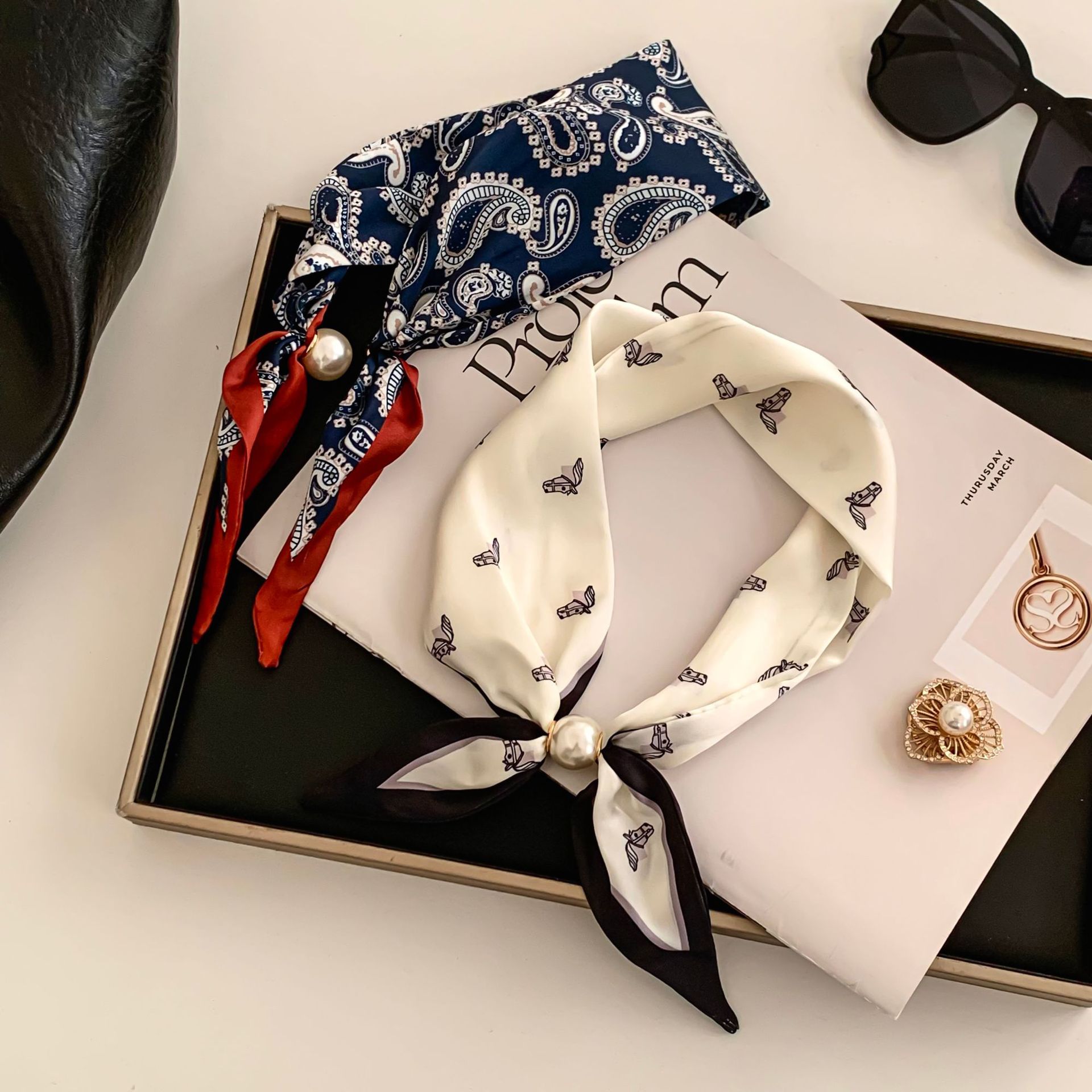 Cashew Flower Silk Scarf Effor - Ethnic Fashion Design ulasan dan harga