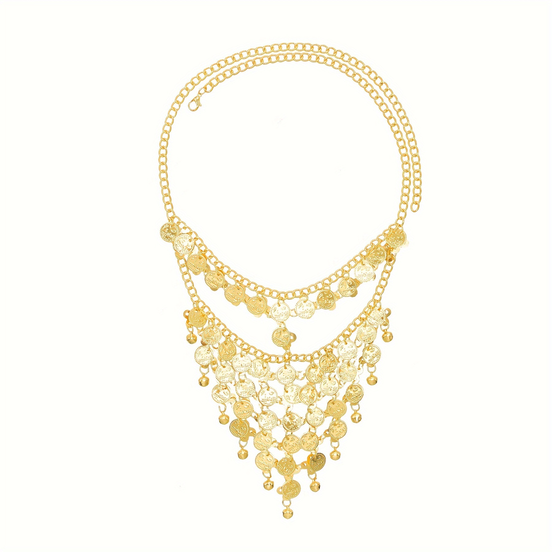 Gold Color Coins Long Chains T - Ethnic Fashion Co In ulasan dan harga