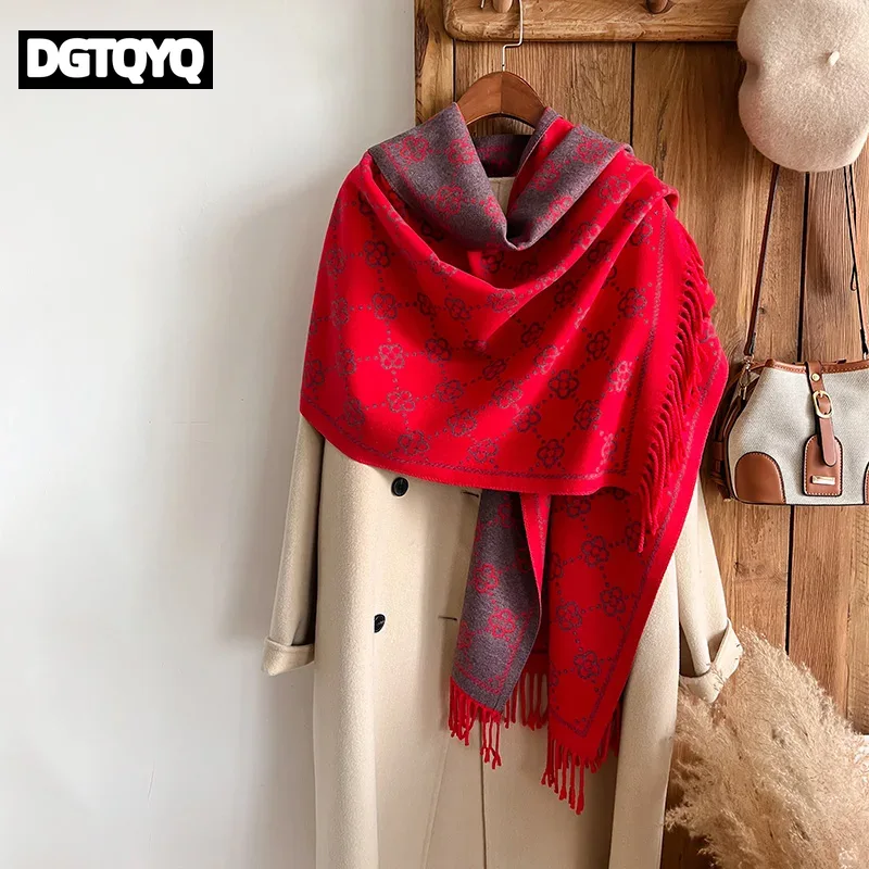 Cashmere Winter Scarf Women Wa - Go Ethnic Fashion ulasan dan harga