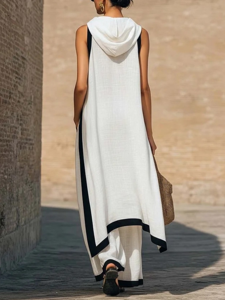 Women's linen Contrast Color S - Ethnic Fashion Design ulasan dan harga